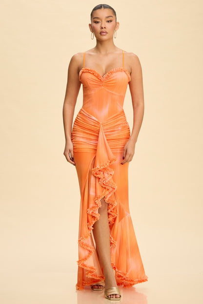 VESTIDO ALAIA NARANJA