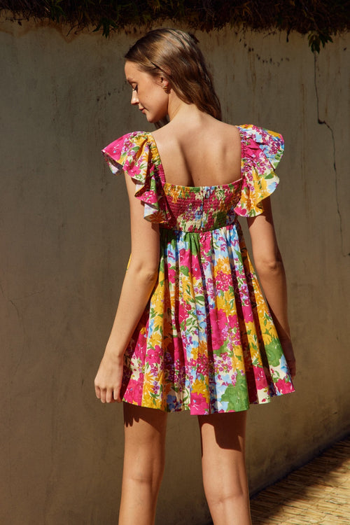VESTIDO FLOREADO COLORES