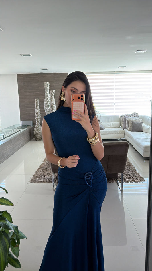 VESTIDO CELESTE