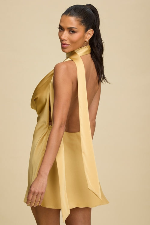 VESTIDO CORTO SATIN