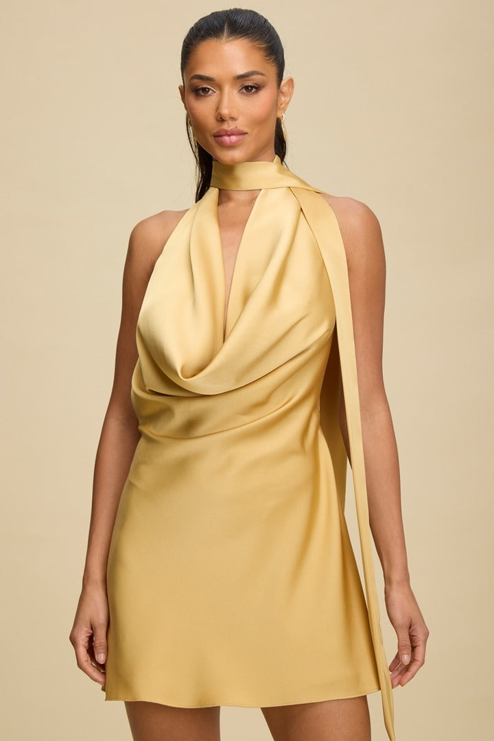 VESTIDO CORTO SATIN