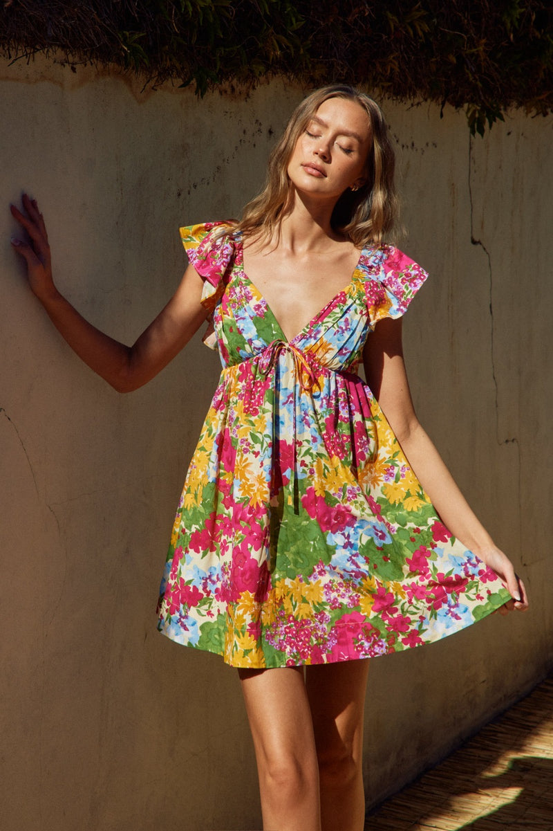 VESTIDO FLOREADO COLORES