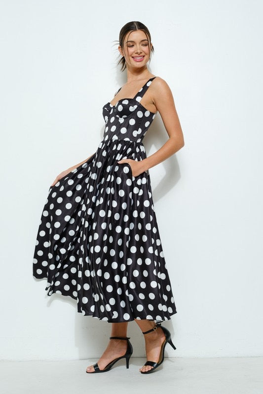VESTIDO POLKADOTS NEGRO