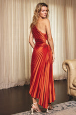VESTIDO SATIN ASIMÉTRICO