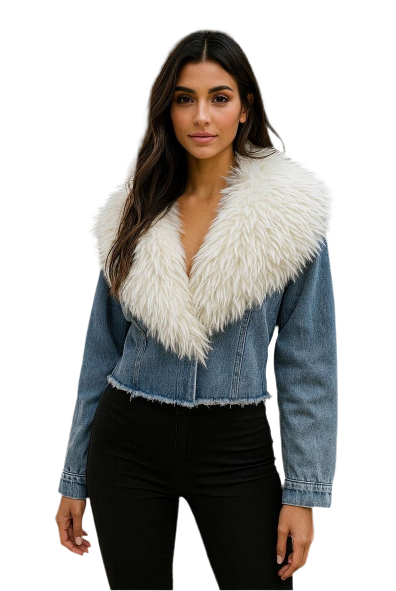 CHAMARRA DENIM PELUCHE