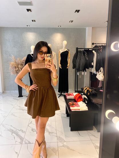 VESTIDO CAFÉ MIA