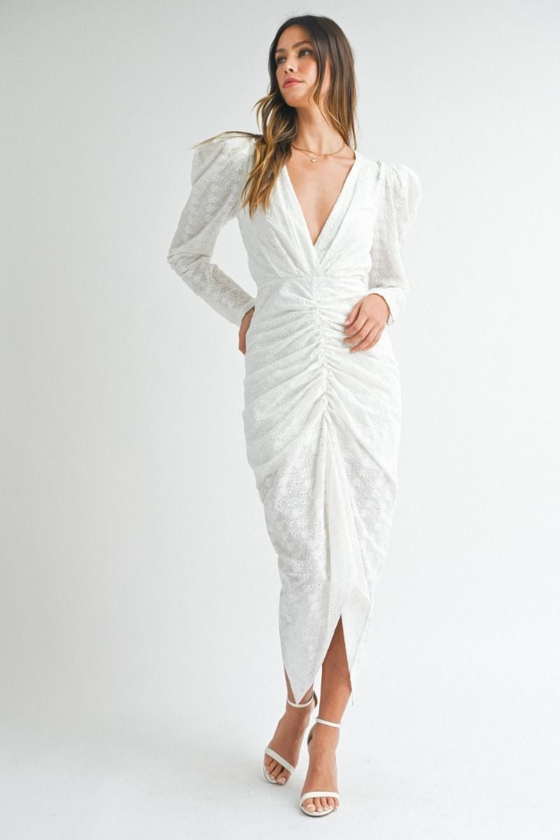 VESTIDO BLANCO ENCAJE