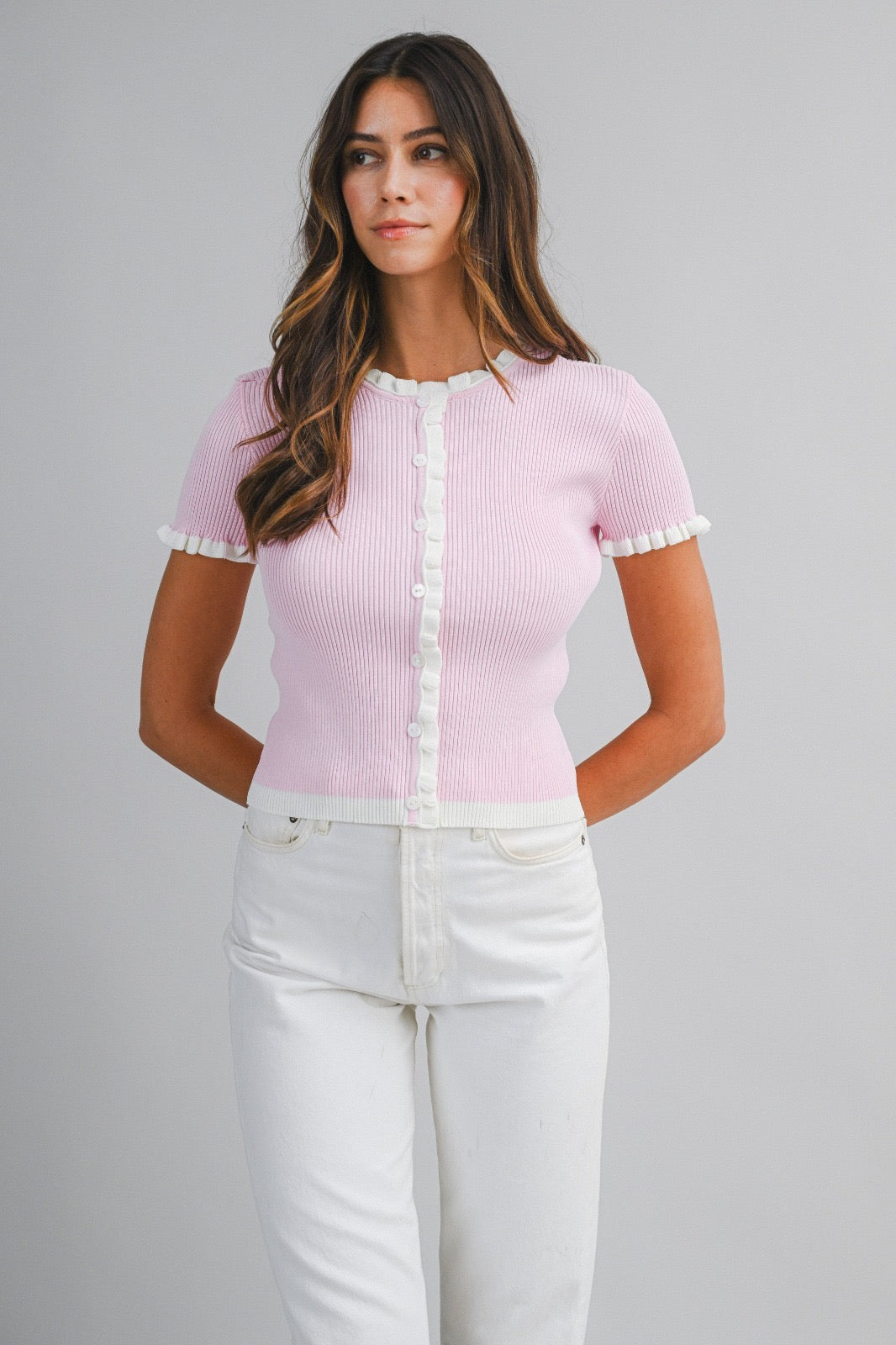 BLUSA PUNTO ROSA