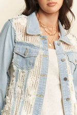CHAMARRA DENIM ENCAJE