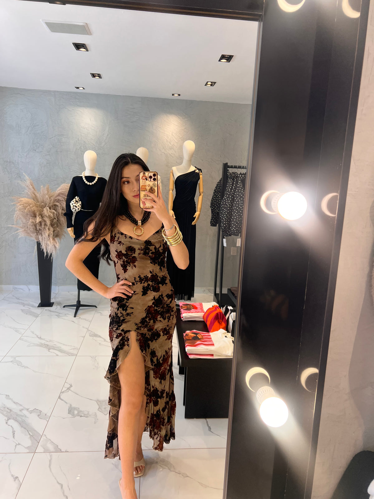 VESTIDO CAFÉ LILI