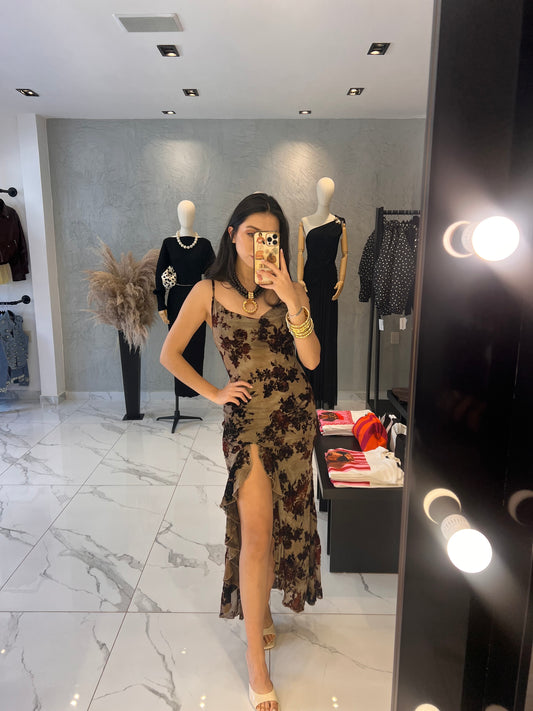 VESTIDO CAFÉ LILI