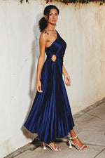 VESTIDO ASIMÉTRICO NAVY BLUE