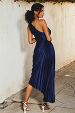 VESTIDO ASIMÉTRICO NAVY BLUE