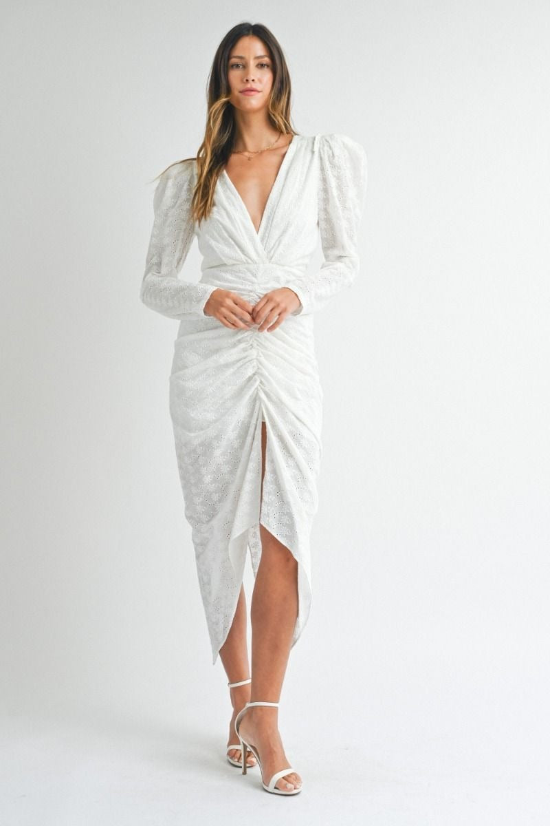VESTIDO BLANCO ENCAJE