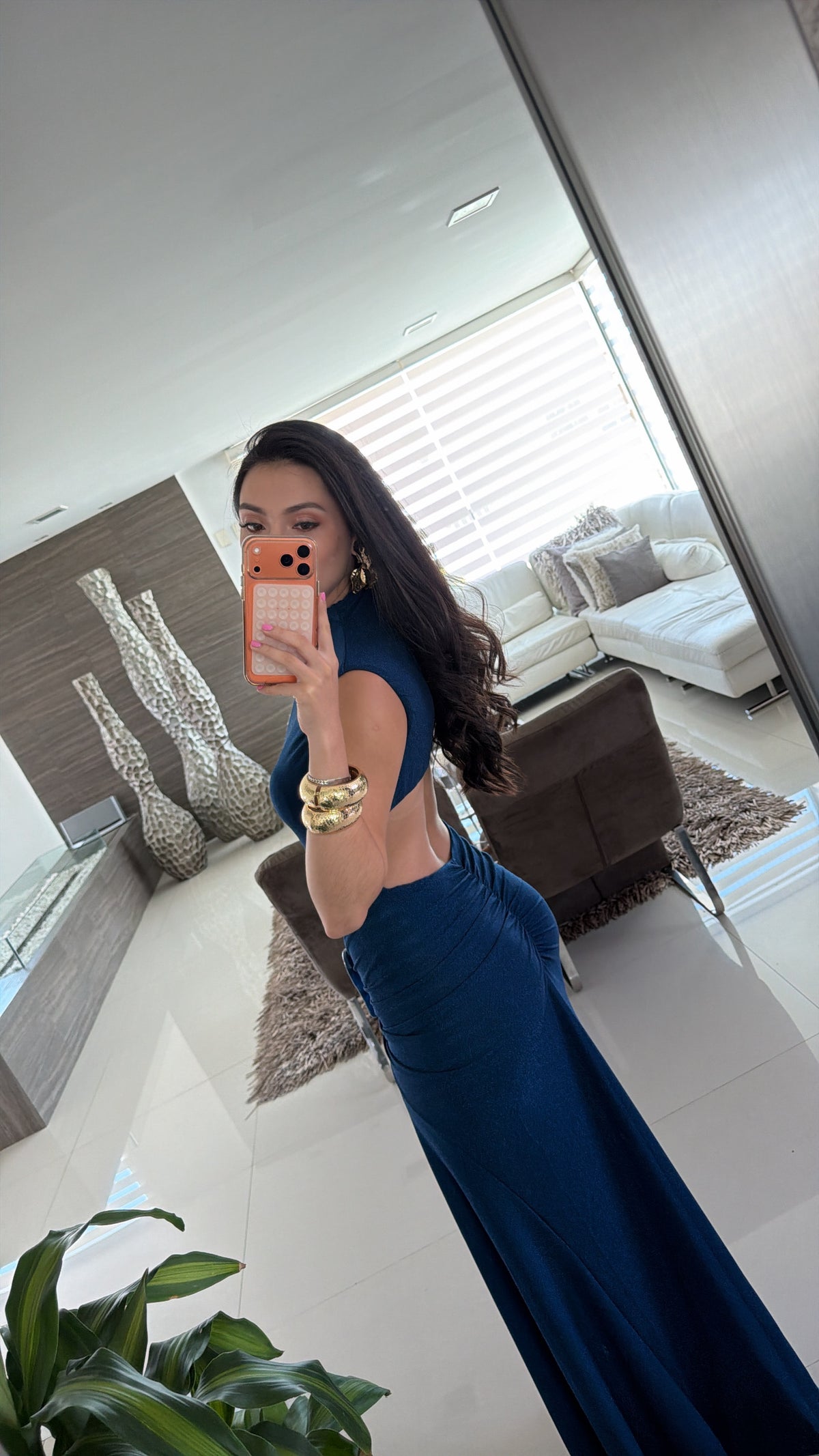 VESTIDO CELESTE