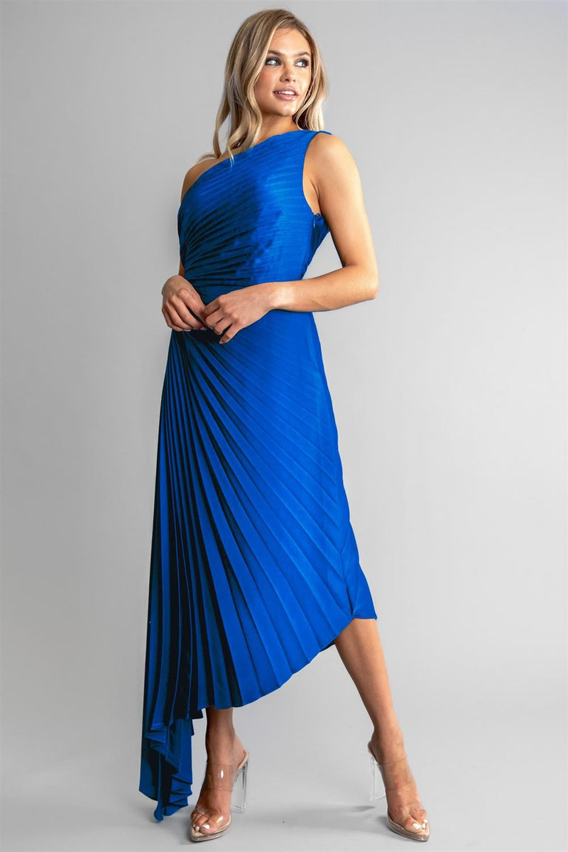 VESTIDO ASIMÉTRICO AZUL