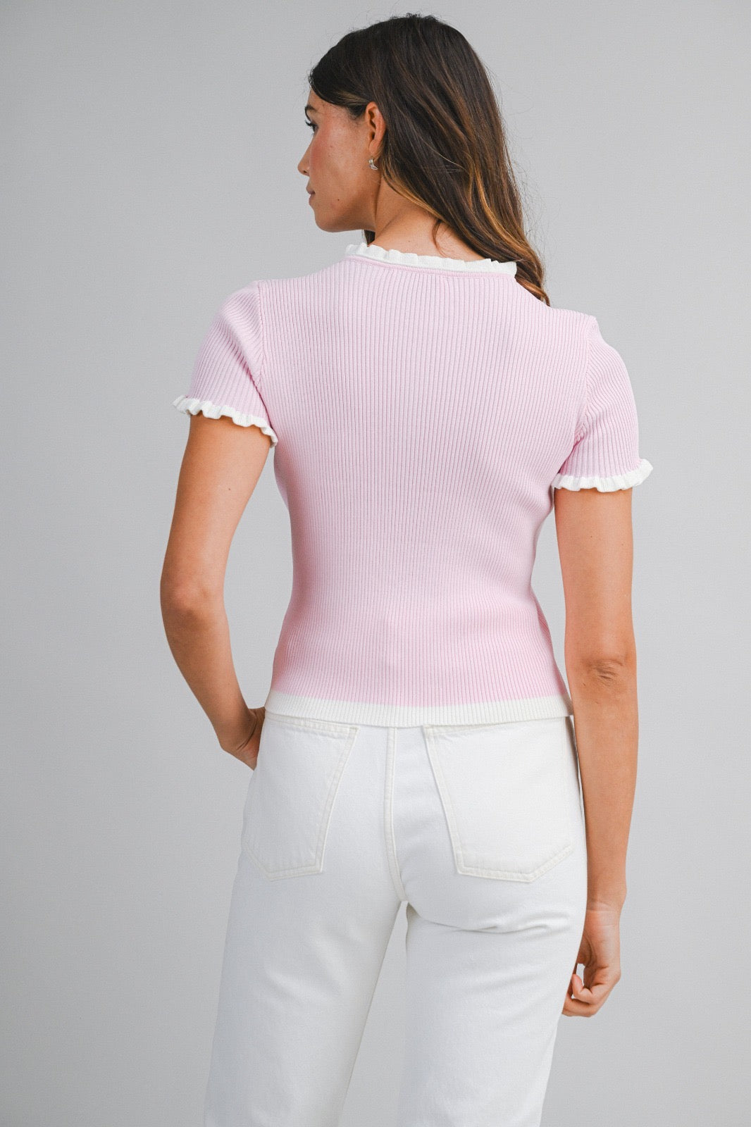 BLUSA PUNTO ROSA