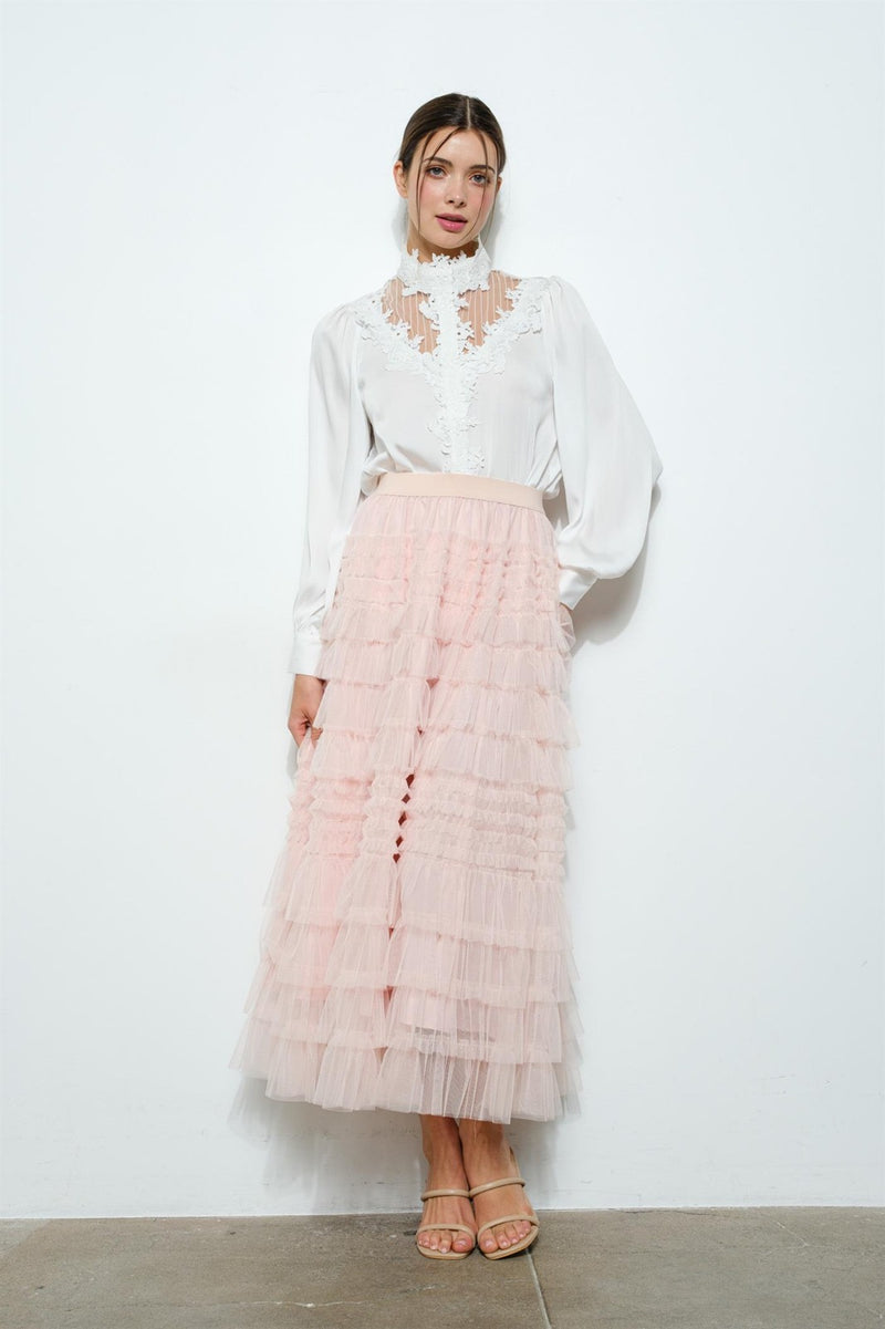 FALDA BLUSH TUL