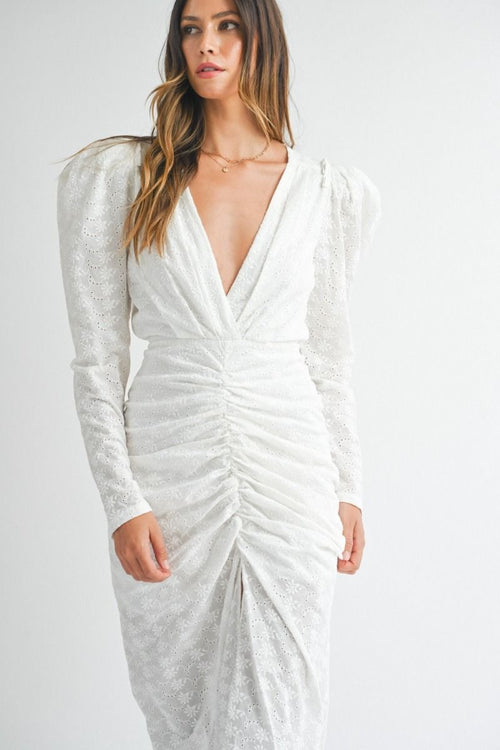 VESTIDO BLANCO ENCAJE