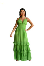 MAXI DRESS PLAYERO LIMON